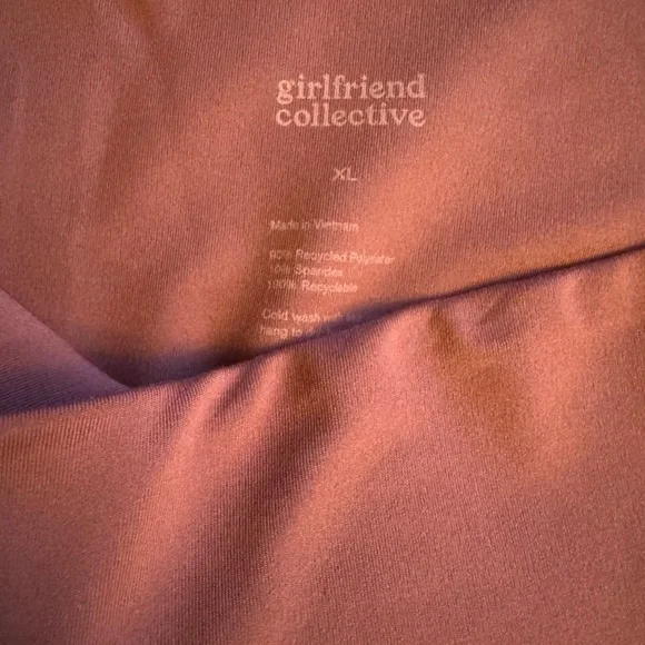 Girlfriend Collective Compressive High-Rise Leggings – Rose Quartz, XL - Picture 2 of 3